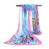 Outono e inverno estilo coreano novo grande borboleta impressão lenço de seda com ar condicionado gaze cachecol taobao presente chiffon longo cachecol atacado