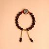 Sândalo vermelho puro sândalo lobular sândalo rosa criativo Rosewood incrustado latão frente e verso oco costas Nuvem pulseira pequena diy para homens e mulheres