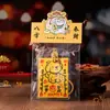 Nuevo amuleto de gato cultural y creativo de Xiaohongshu, tarjeta trasera de funda de teléfono escrita a mano, cachorro que atrae la fortuna, amuleto de paz, amuleto de bendición