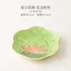Posavasos de Cerámica con Forma de Rosquilla, Pintado a Mano con Loto de Verano y Borde de Encaje, Base Resistente al Calor para Taza de Té, Platillo para Taza de Té, Accesorio para Ceremonia del Té
