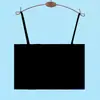 Camisola sin costuras de seda helada con copas, top tipo tubo anti-exposición para estudiantes, camiseta de tirantes capa base para usar debajo