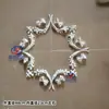 Abajur de Gesso Estilo Francês, Base de Lustre para Sala de Estar, Material de Decoração de Teto, Placa Redonda de Combinação de Mosaico Europeu