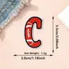 Parches de Tela de Colores Rojos con 26 Letras del Alfabeto Inglés y Números, Estilo Béisbol Americano, Parches Decorativos para Planchar DIY