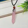 Pingente de Calcedônia Rosa Tipo Gelo Natural, Fivela da Paz de Ágata Rosa, Fecho de Nuvem Auspiciosa, Pingente de Feijão das Quatro Estações, Ornamento de Jade de Nicho