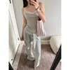 Pijama Rayado Blanco y Gris Estilo Japonés para Mujer, Nuevo Modelo Primavera y Otoño 2025, Talla Grande, Parte Superior de Manga Larga y Pantalones Largos, Adecuado para Usar Afuera como Ropa de Casa