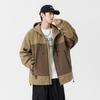 Chaqueta de Trabajo Personalizada para Hombre Primavera y Otoño 2024 Nueva Marca de Moda Tops con Capucha Otoño e Invierno Chaqueta Negra Atractiva