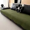 Nuevo cojín para sofá de chenilla con tacto de alta gama, color liso, apto para todas las estaciones, base de asiento antideslizante y resistente a los arañazos de gato