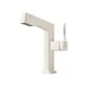 Grifo para Lavabo con Pantalla Digital Extraíble Blanco Leche Caliente y Frío Todo Cobre Multifunción Gris Pistola Grifo Superior para Lavabo