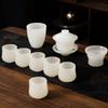 Xícara de Chá de Porcelana de Jade com Tinta Xícara de Chá Kung Fu Xícara de Mestre Xícara de Chá Especial para Uma Pessoa Elegante Xícara de Chá