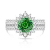 Douyin Venta Caliente Anillo de Gemas de Colores Corte Rosa Paparazzi Joyería de Diamante de Alto Carbono Brillante Transfronteriza Transmisión en Vivo Dropshipping