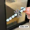 Novos grampos de cabelo coreanos com pérolas, acessórios de cabelo elegantes, presilhas de laço, presilhas laterais da moda, presilhas da moda para franja para mulheres