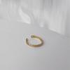 Olhos Brilhantes Banhado a Ouro Real 14K Anel de Moda Anel Combinação Personalizado ins Tendência Vento Frio Aberto Ajustável Anel de Dedo para Dieta