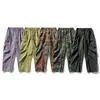 Northern Limit Marca de Tendencia Estilo Americano para Hombre Otoño/Invierno 2025 Nuevos Pantalones Cargo Casuales Scimitar Lavado Pesado con Bolsillos Grandes
