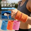Pulsera de Cremallera Multifuncional con Bolsillo y Toalla para Fitness, Protección de Muñeca Antitorsión, Pulsera de Toalla Portátil para Monedas y Llaves