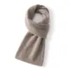 Nueva colección de otoño e invierno: 100% cachemira pura, longitud media, cálido y resistente al frío, bufanda extragrande, simple y versátil, bufanda tejida