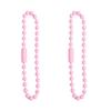 Cadena de metal de 12 cm con cuentas de color caramelo, accesorios de joyería para hacer tú mismo, etiqueta, cadena de cuentas, llavero, colgante, material