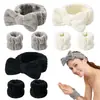 Diadema de Felpa Transfronteriza con Lazo de Terciopelo de Coral Accesorios para el Cabello de Maquillaje para Niñas Lavado Facial Comercio Exterior de Amazon Cinta