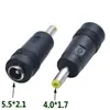 Adaptador de Tomada de Conversão para Adaptador de Energia CC 5.5/2.1 Fêmea para Macho Carregador Adaptador para Laptop