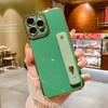 Chapado 6D para iphone13/14 funda para teléfono móvil con pulsera Apple 12/11 soporte de empuje y extracción protección XR funda blanda