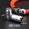Pulseira de Corda de Couro com Fivela Magnética de Aço Inoxidável Abertura Lateral Acessórios de Corda de Mão Escama de Dragão Cabeça de Fivela de Fivela Magnética Escama de Dragão