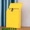 Buzón Pequeño con Cerradura, Impermeable y a Prueba de Sol, Buzón de Metal Resistente a la Corrosión, Buzón de Pared, Caja de Conveniencia, Buzón