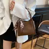 Bolsas Versátiles para el Viaje Diario, Bolsos Cubo de Moda Retro para Chicas, Bolsos Cruzados de Bufanda de Seda de Gama Alta de Nicho, Bolsos de Mano