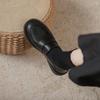 Mocassins para Mulheres 2026 Novos Sapatos de Couro para Primavera e Outono Estilo Britânico Sapatos College Slip-On Estilo Japonês Sapatos JK