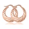 Pendientes de aro de croissant europeos y americanos huecos personalidad exagerada acero inoxidable chapado en oro de 18K moda para mujer pendiente de oreja personalizado