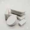 Tapón de Tubería de Acero Inoxidable Tapa de Plástico Blanca Tapón Redondo Tubería de Hierro Tubería Cuadrada Galvanizada Cubierta Antipolvo Base Gris