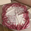 Bufanda de Seda y Lana para Mujer en Otoño e Invierno, Bufanda de Cuello de Alta Gama, Cálida y a Prueba de Frío