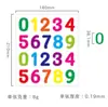 Pegatinas de Números Pinyin Chino para Jardín de Infancia Educación Temprana Letras de Colores Impermeables Adhesivos en Inglés