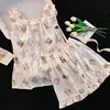 Nuevos Pijamas de Niña 2026, Chaleco de Algodón Nube de Verano, Ropa de Casa de Verano sin Mangas de Princesa para Niñas Mayores