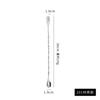 Cuchara Mezcladora Acero Inoxidable 304 Mango Largo Cuchara de Bar Cuchara para Hielo Cuchara Mezcladora de Doble Extremo Tenedor Cuchara Mezcladora de Cócteles de Mango Largo