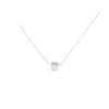 Suchuang S925 Prata de Lei Prata Brilhante Quadrado Colar Feminino Design de Nicho Simples Versátil Coréia do Sul Blogueira Corrente da Clavícula