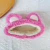 Diadema de felpa Ojos de Rana Verdes mascarilla facial femenina diadema especial corazón de niña caricatura diadema divertida