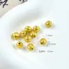 Cor Duradoura Conserva-Cor Dourado Areia Dourado Fosco Moeda de Cobre Dourada Contas de Ouro Espaçador de Lótus Contas Espaçadoras Pulseira de Contas DIY Acessório para Colar