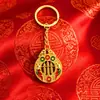 Estilo Étnico Chinês Ábaco Joia Chaveiro Pingente Acessórios de Metal Presente para Homens e Mulheres Decoração Ornamentos Pendurados Pintados Atacado