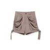 Comercio Exterior Transfronterizo Ropa para Mujer 2026 Moda Europea y Americana Versátiles Shorts Casuales de Cintura Media con Decoración de Pliegues G80502