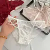 Fiesta Peligrosa~Calzones Sexys de Satén y Encaje Estilo Francés con Moño Hueco de Deseo Puro y Entrepierna de Algodón Puro Calzones para Mujer