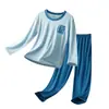 Ropa de Casa para Adolescentes, Conjuntos de Manga Corta para Niños, Pijamas de Lyocell para Niñas, Ropa Refrigerante para Niños de Edad Media y Mayores para Estudiantes de Primaria