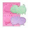 Molde de Silicona Combinación Cerdito Lindo DIY Hecho a Mano Pliegue Molde para Pastel Pliegue Dulce Pliegue Herramienta Molde para Pastel Pastel de Chocolate