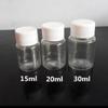 15ml20ml30ml Garrafa Plástica Transparente Garrafa Sólida Garrafa para Líquido Garrafa de Amostra Garrafa para Solução Aquosa Garrafa Graduada Pet