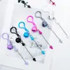 Chaveiro de Sino DIY Criativo com Contas Fofo Feito à Mão Colorido Pingente Fofo para Bolsa Venda por Atacado em Estoque
