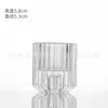 Portavelas Pequeño Transparente Engrosado Estilo Europeo Varilla Hexagonal para Insertar Mesa de Comedor Velas Largas Velas Perfumadas Fiesta de Bodas