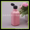 Gel de ducha tapa rosa botella de plástico 200ml champú tapa de mariposa botella cuadrada tapa abatible botella de PET para gel de manos