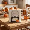 Porta Servilletas de Mesa Familiar Festivo con Forma de Elfo Enano Pavo de Acción de Gracias
