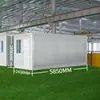 Contêineres para alojamento de canteiro de obras transfronteiriço, casas modulares pré-fabricadas, módulos de montagem rápida, casas integradas móveis, moradias simples