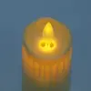 Luz de Vela Electrónica LED con Llama Inclinada y Cabeza de Bala Oscilante, Luz Ambiental Simulada sin Humo para Decoración de Bodas y Cumpleaños