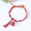 Venta directa del fabricante: Puesto de Mercado Nocturno de Hilo de Colores Modelo Nuevo Pulsera de Zongzi Iridiscente Pulsera Tejida a Mano DIY