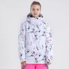 Roupa de Esqui Estilo Coreano Smining para Mulheres, À Prova de Vento, Impermeável, Respirável, Espessa e Quente, Roupa de Esqui Feminina para Snowboard Duplo da Cidade da Neve do Nordeste
